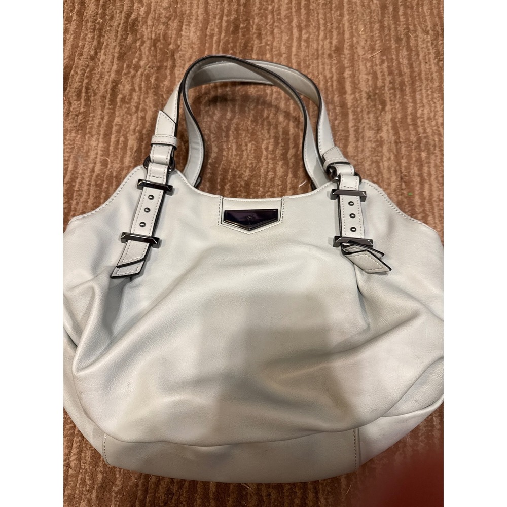 Simply Vera Vera Wang Satchel Purse Shoulder Bag Designer Handbag Gray‎